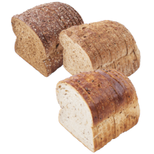 Bakkersbrood wit meerzaden, volkoren meerzaden of volkoren dubbel donker meerzaden
